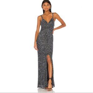NWT Parker Black Luna Dress in Midnight Sequin 2 XS